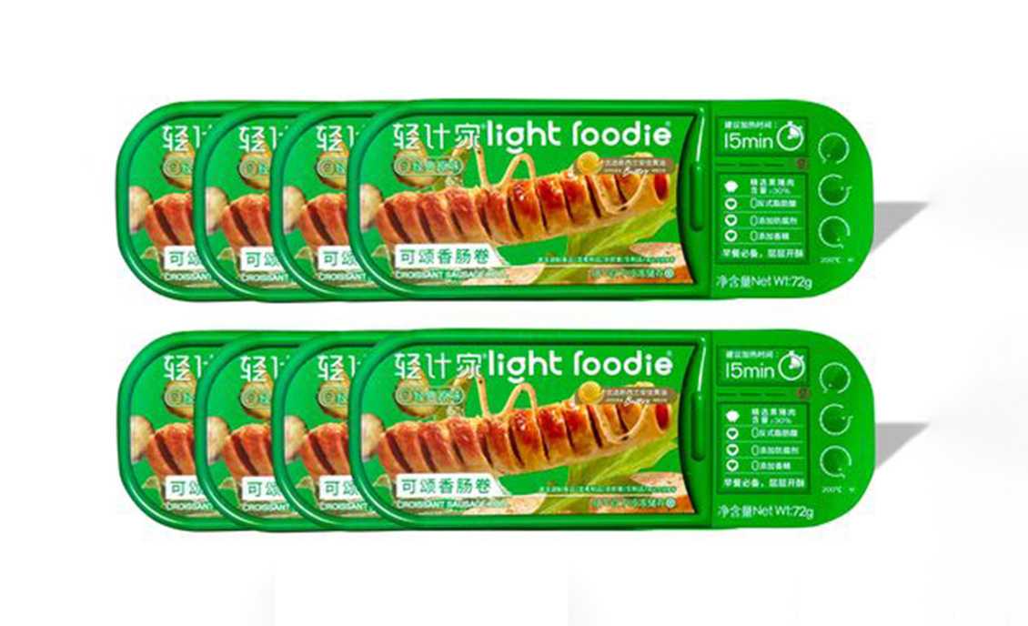 呂工機械可頌香腸卷全自動包裝解決方案，量產(chǎn)無憂